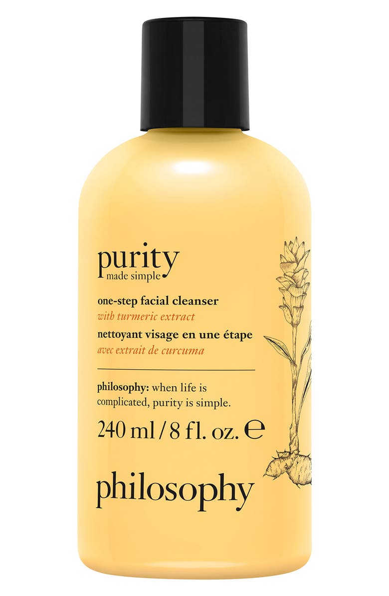 philosophy purity made simple one-step facial cleanser with turmeric extract, Main, color,