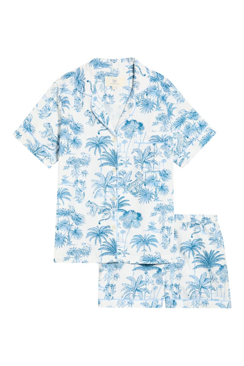 Short Organic Cotton Pajamas Set, Alternate, color, CLOUD