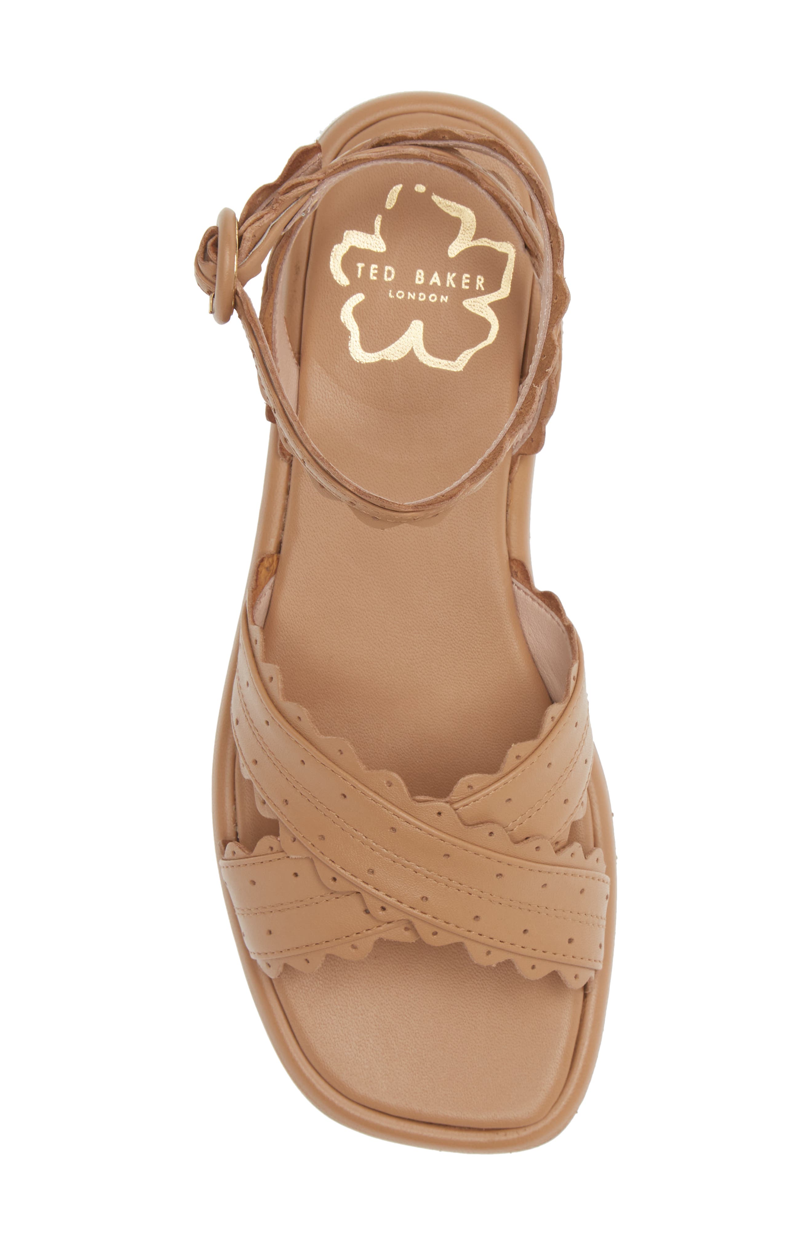 Ted Baker London Taymiah Scalloped Sandal, Alternate, color, 