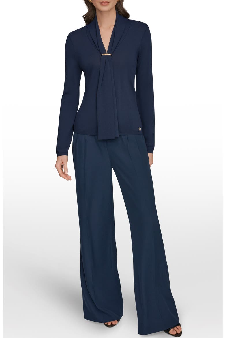 Drape Neck Sweater, Alternate, color, NIGHTFALL
