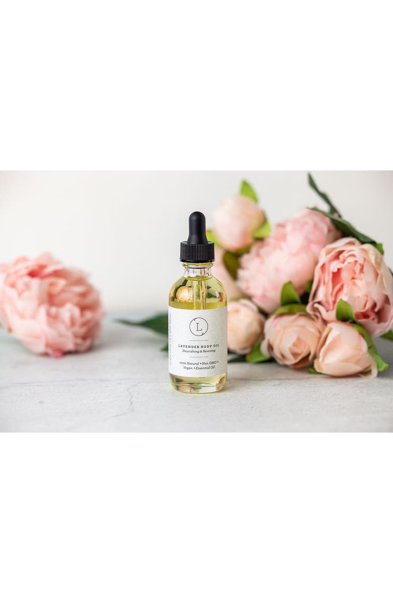 Lizush Pampering Mother's Day Gift Box- Handmade Natural Skincare & Spa Kit, Alternate, color, Light Purple