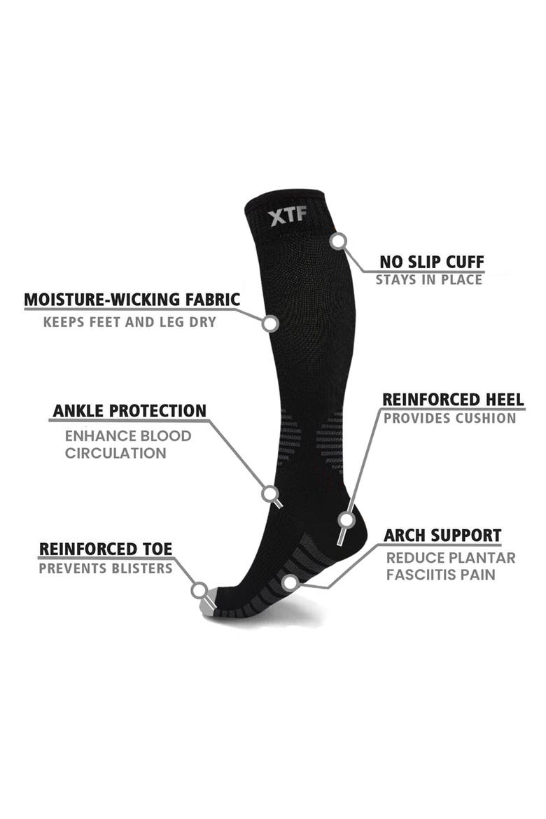Assorted 6-Pack Antifatigue Recovery Socks, Alternate, color, BLACK ASSORTED