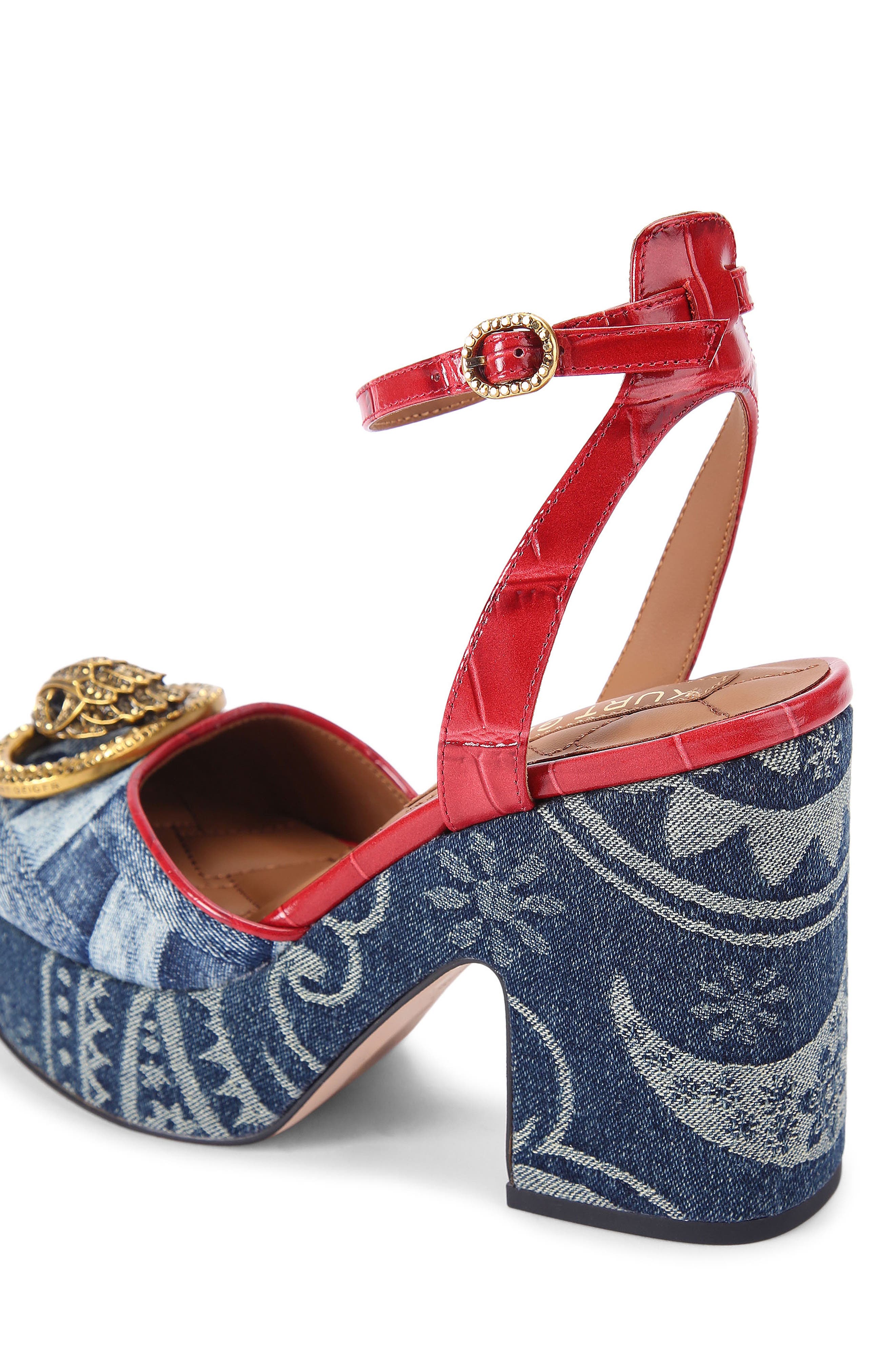 Chelsea Ankle Strap Platform Pump, Alternate, color, NAVY
