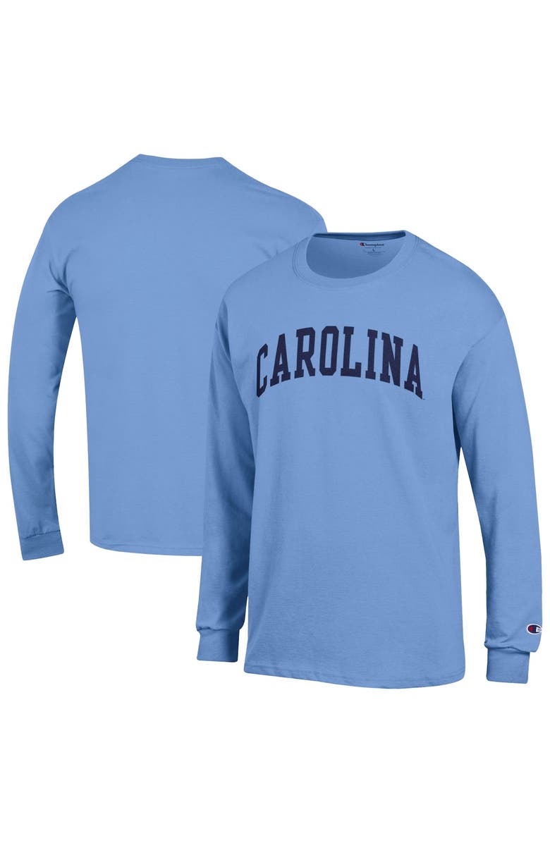 Champion Men's Champion  Carolina Blue North Carolina Tar Heels Basic Arch T-Shirt, Alternate, color, Light Blue