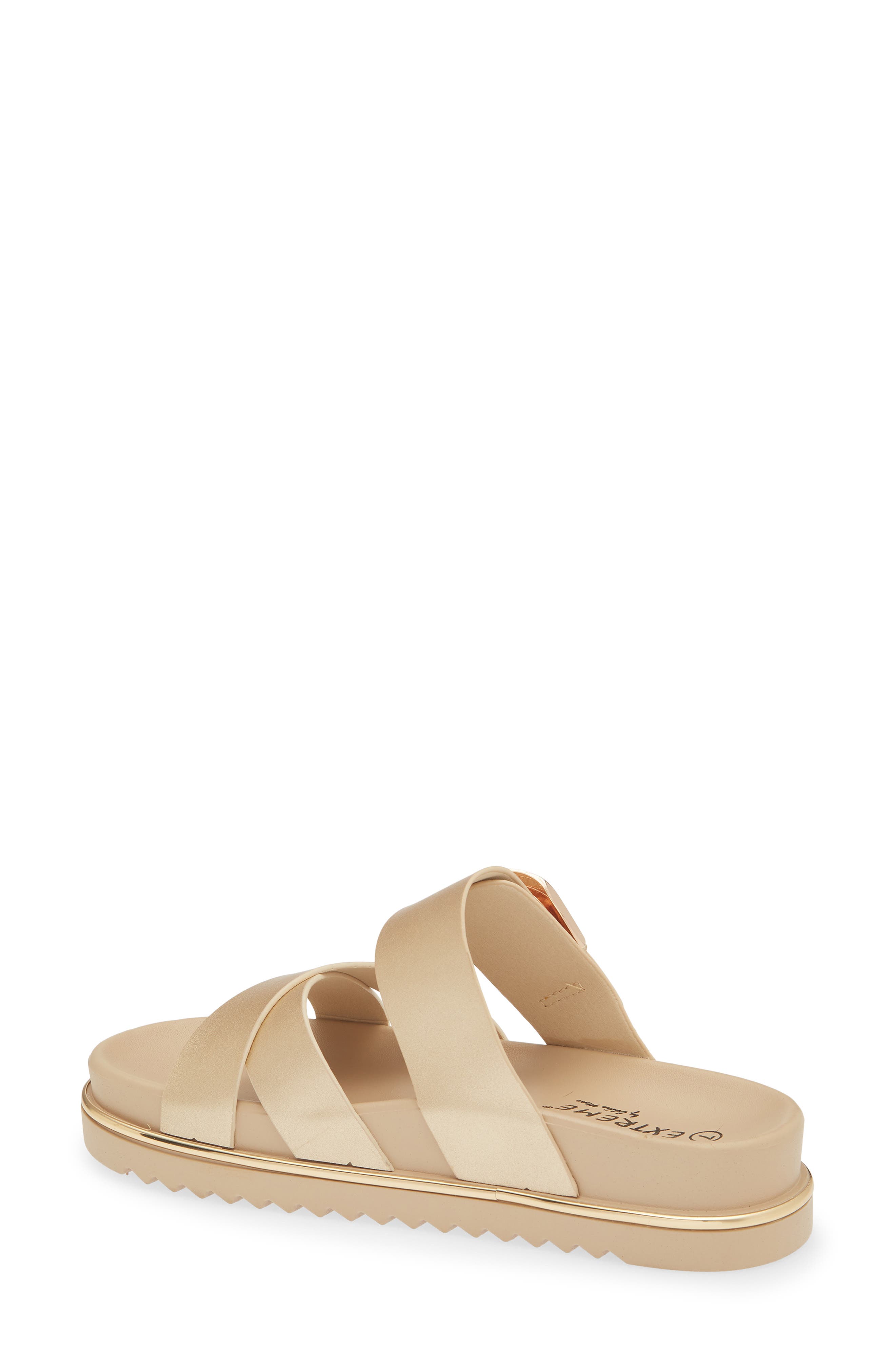 Kira Slide Sandal, Alternate, color, GOLD