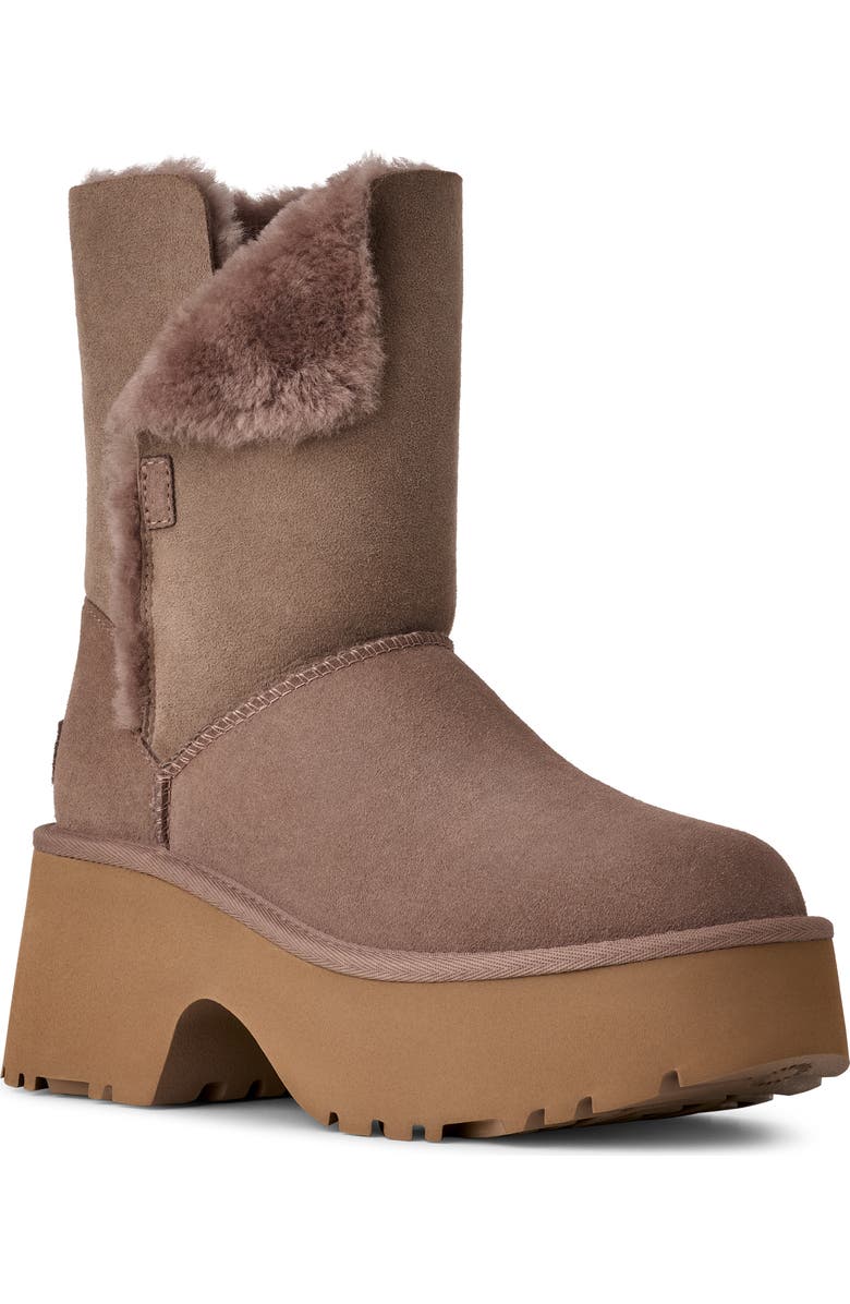 UGG<sup>®</sup> Esmee Leather Cuffable Tall Boot, Main, color, Caribou
