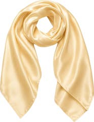 SILKSILKY Pure Silk Classic Elegant Square Scarf