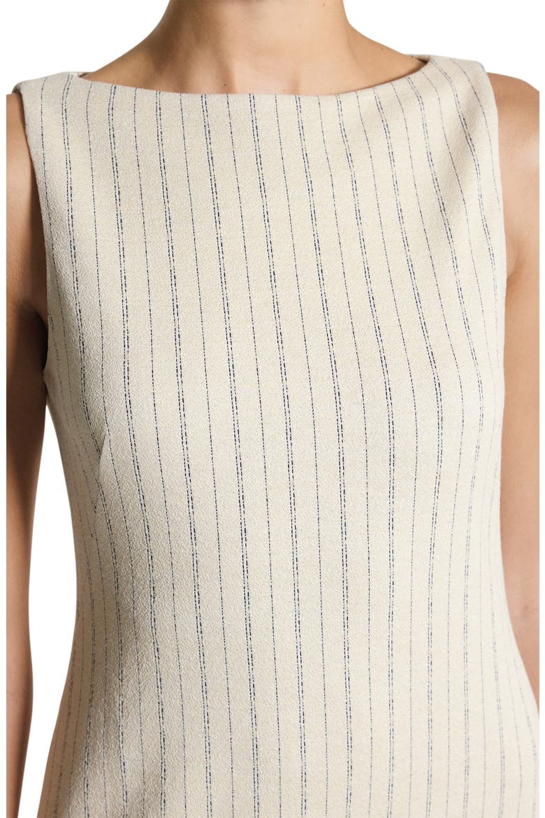 Stripe Sleeveless Minidress, Alternate, color, OAT MULTI