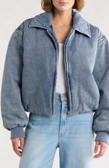 Good American Denim Bomber Jacket