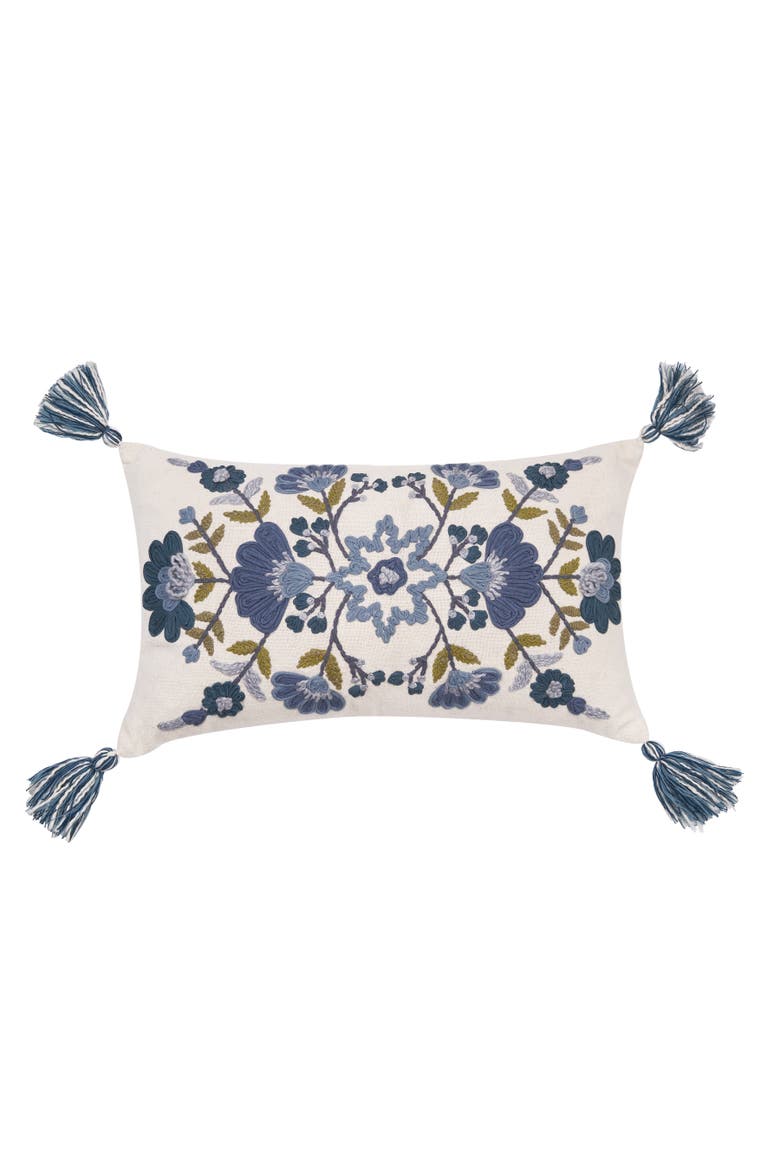 Bray Throw Pillow, Main, color, Blue