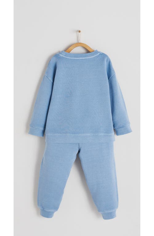 Babycottons Essentials Sweatshirt Set In Light Blue