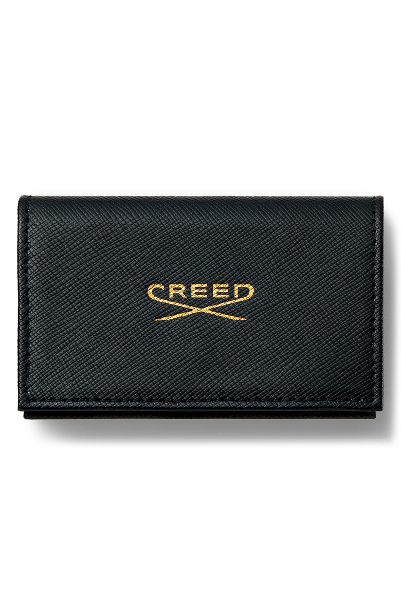 Creed Black Leather Wallet Discovery Fragrance Set, Main, color,
