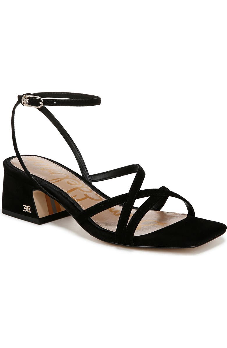 Sam Edelman Whitley Ankle Strap Sandal, Main, color, Black