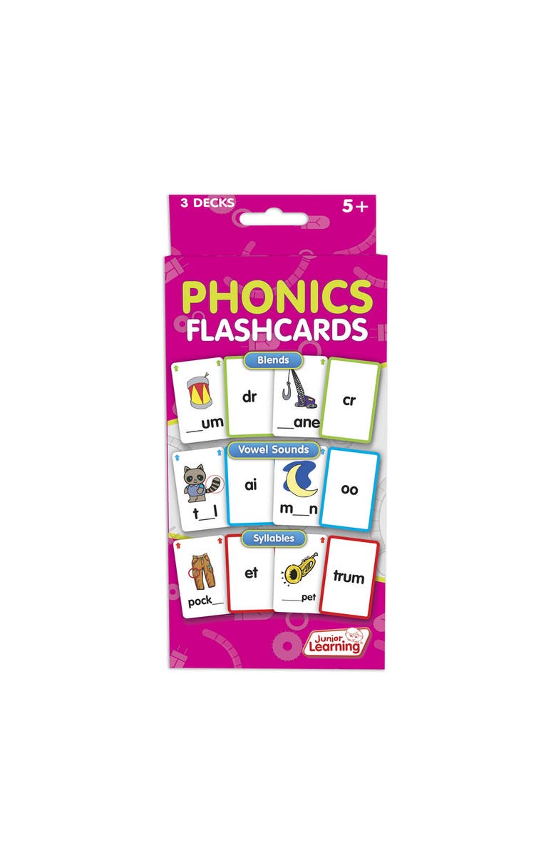 Junior Learning Phonics Flashcards, Alternate, color, Multicolored