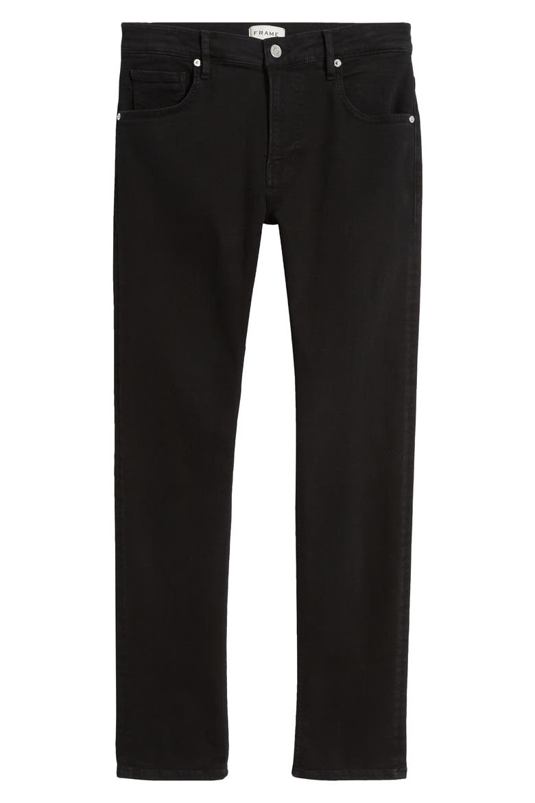 Jetset Modern Straight Leg Jeans, Alternate, color, BLACK