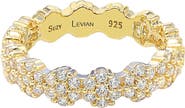 SUZY LEVIAN CZ Flower Pave Eternity Band