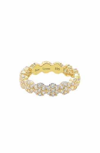 CZ Flower Pave Eternity Band