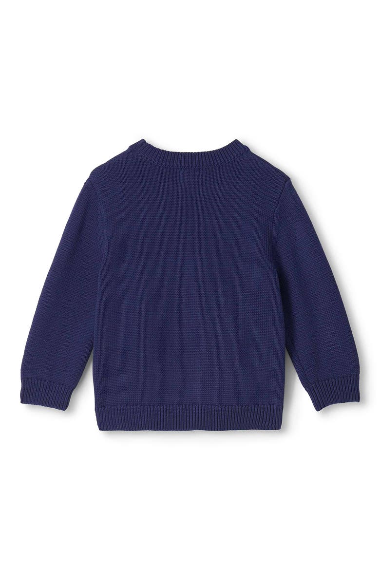 Kids' Polar Bear Intarsia Sweater, Alternate, color, PATRIOT BLUE