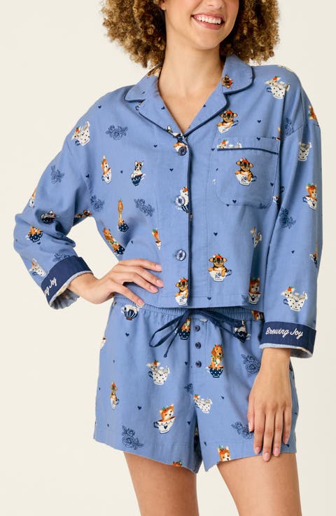Flannel Short Pajamas