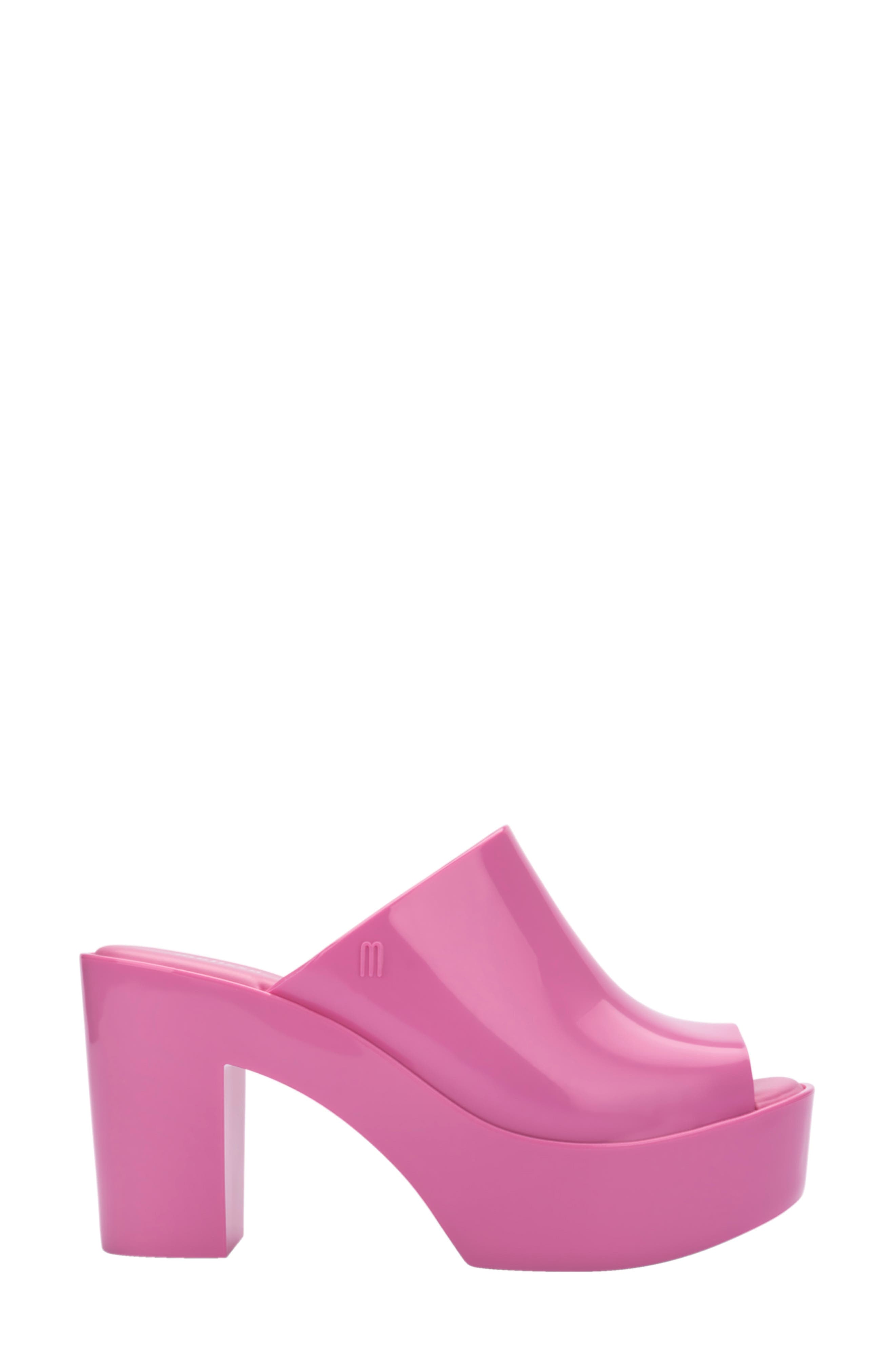 Melissa Open Toe Platform Mule, Alternate, color, Pink