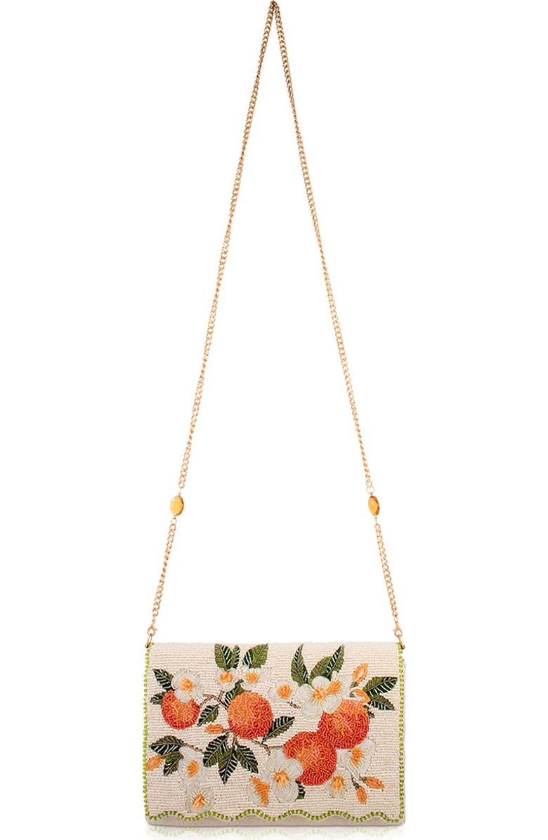 Mary Frances Accessories Sun Kissed Crossbody Handbag, Alternate, color, Ivory