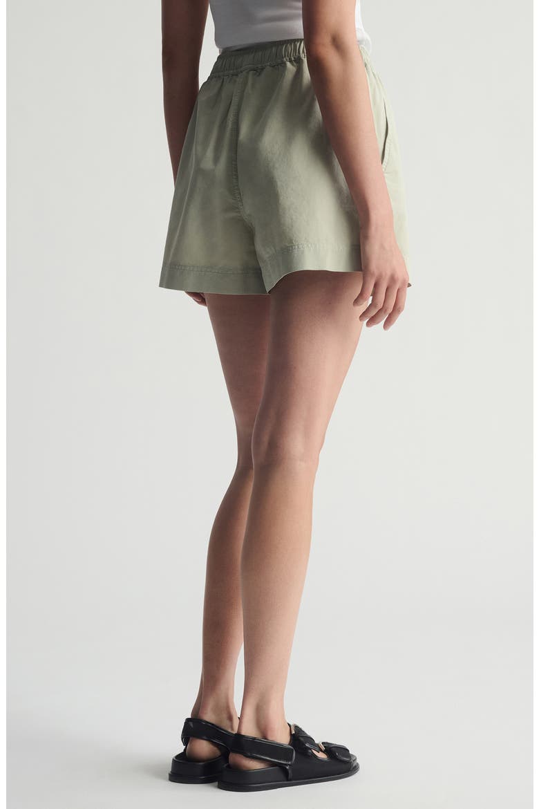 Drawstring Cotton Shorts, Alternate, color, PURITAN GRAY