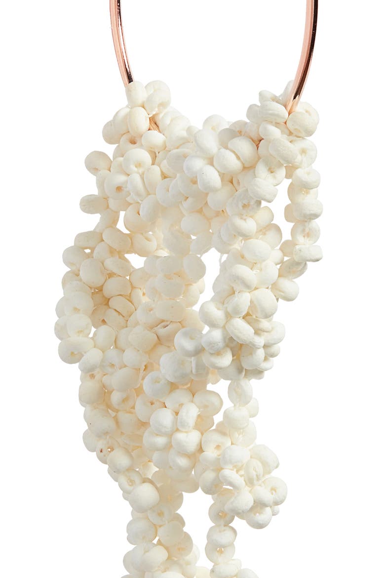 Rubell Hoop Earrings, Alternate, color, ECRU