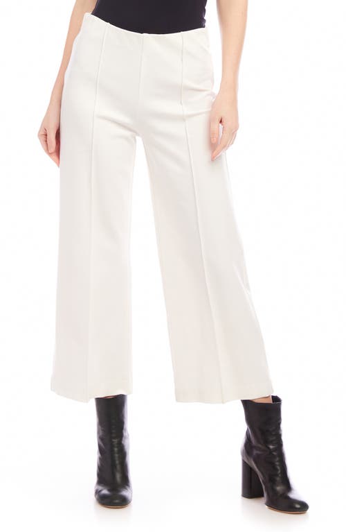 Karen Kane Pintuck Crop Wide Leg Pants