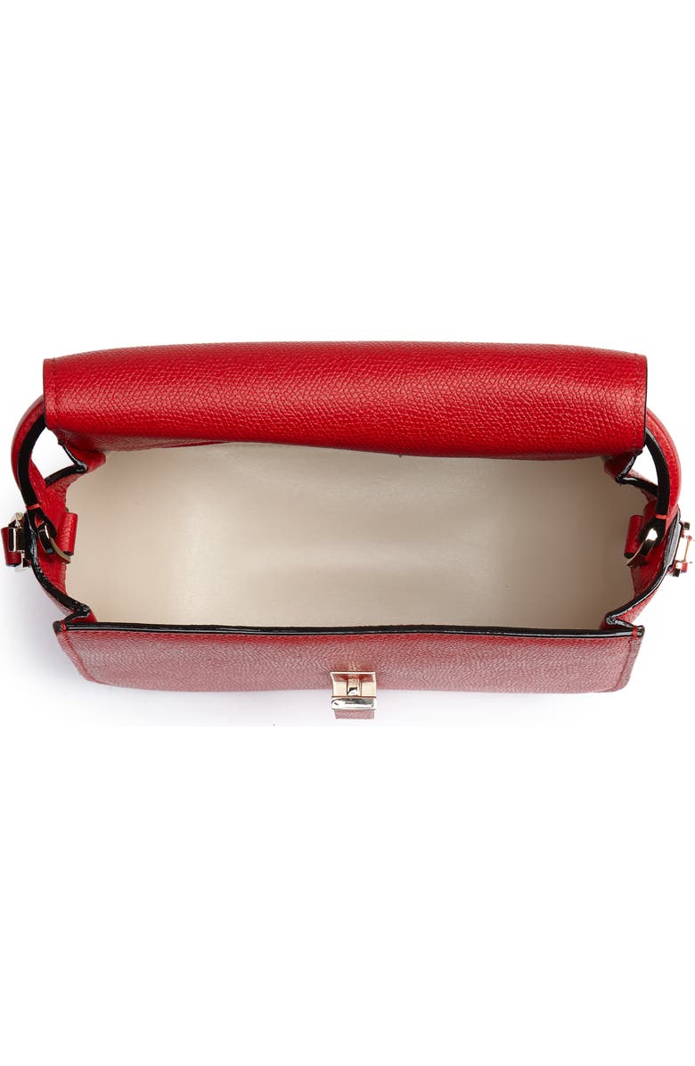 Valextra Iside Leather Top Handle Bag, Alternate, color,