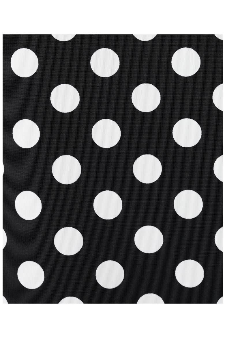 Polka Dot Crop Top, Alternate, color, BLACK