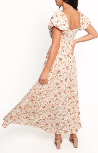 Marnie Floral Print Cotton & Linen Maxi Dress