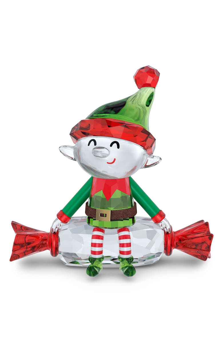 Swarovski Holiday Cheers Dulcis Elf Crystal Figurine, Main, color, 