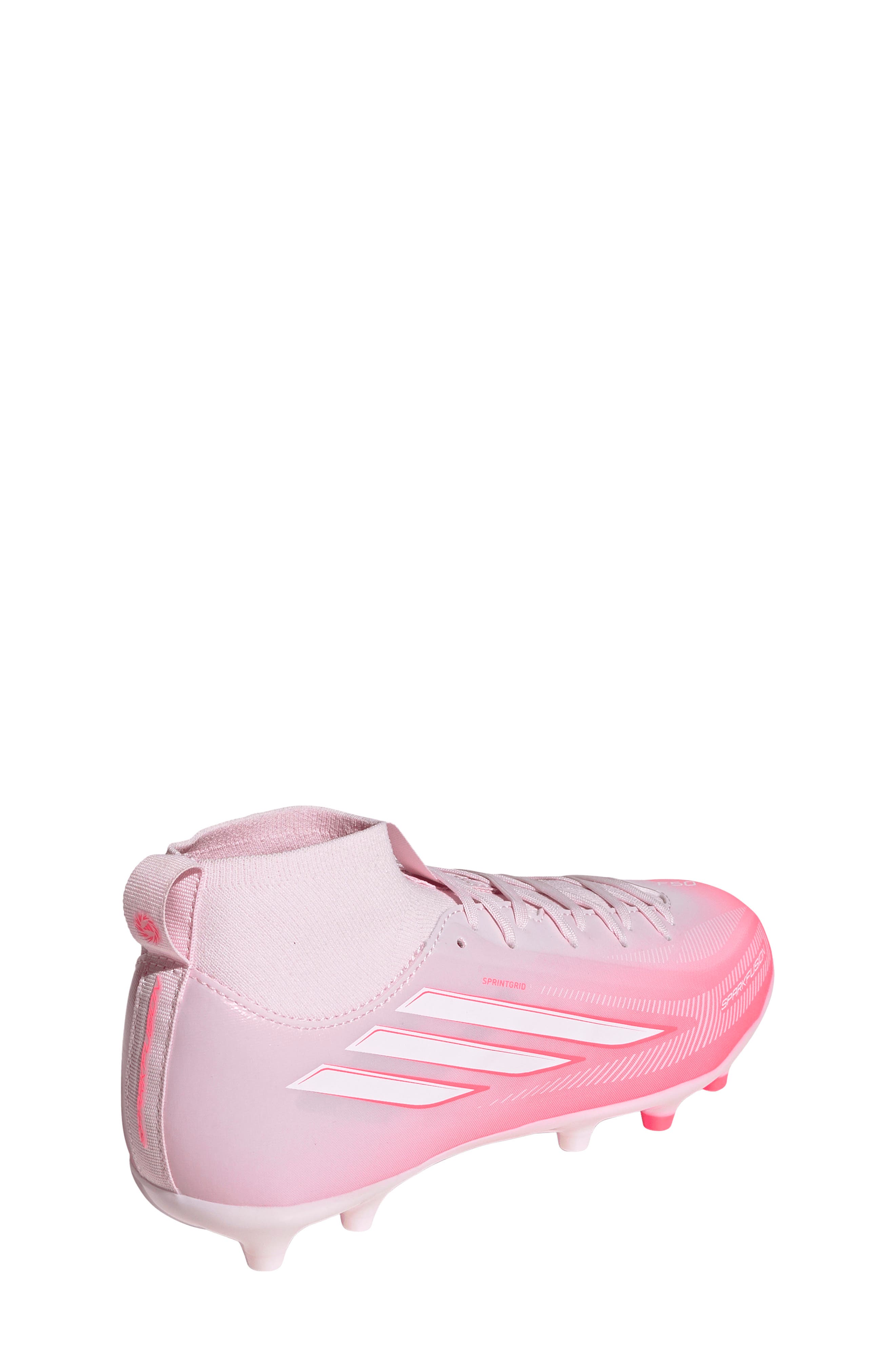 Kids' F50 Sparkfusion League Soccer Cleat, Alternate, color, TURBO/ WHITE/ DISTILLED PINK