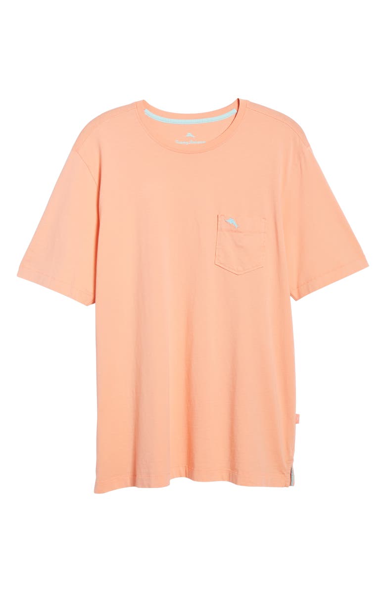 Tommy Bahama 
New Bali Sky
 Original Fit Crewneck Pocket T-Shirt, Alternate, color, Passion Peach