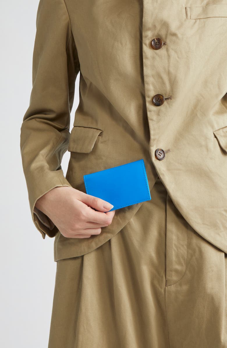 Comme des Garçons Wallets Super Fluo Card Case, Alternate, color, Blue
