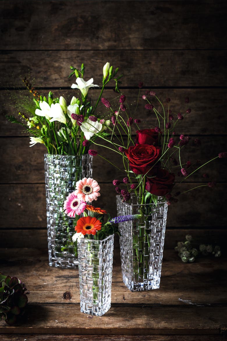 Bossa Nova 11" Vase, Alternate, color, Clear