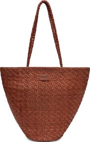 Écotorie Arlington Woven Leather Bucket Bag