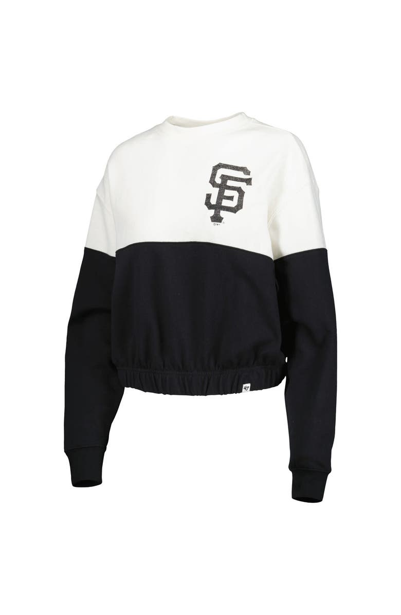'47 Women's '47 White/Black San Francisco Giants Take Two Bonita Pullover Sweatshirt, Alternate, color, 