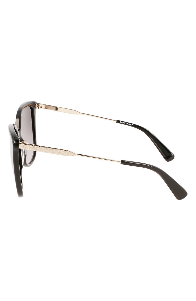 Longchamp 57mm Monogram Square Sunglasses, Alternate, color,
