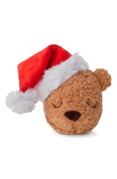 Santa Teddy 2-In-1 Bouncy Dog Toy