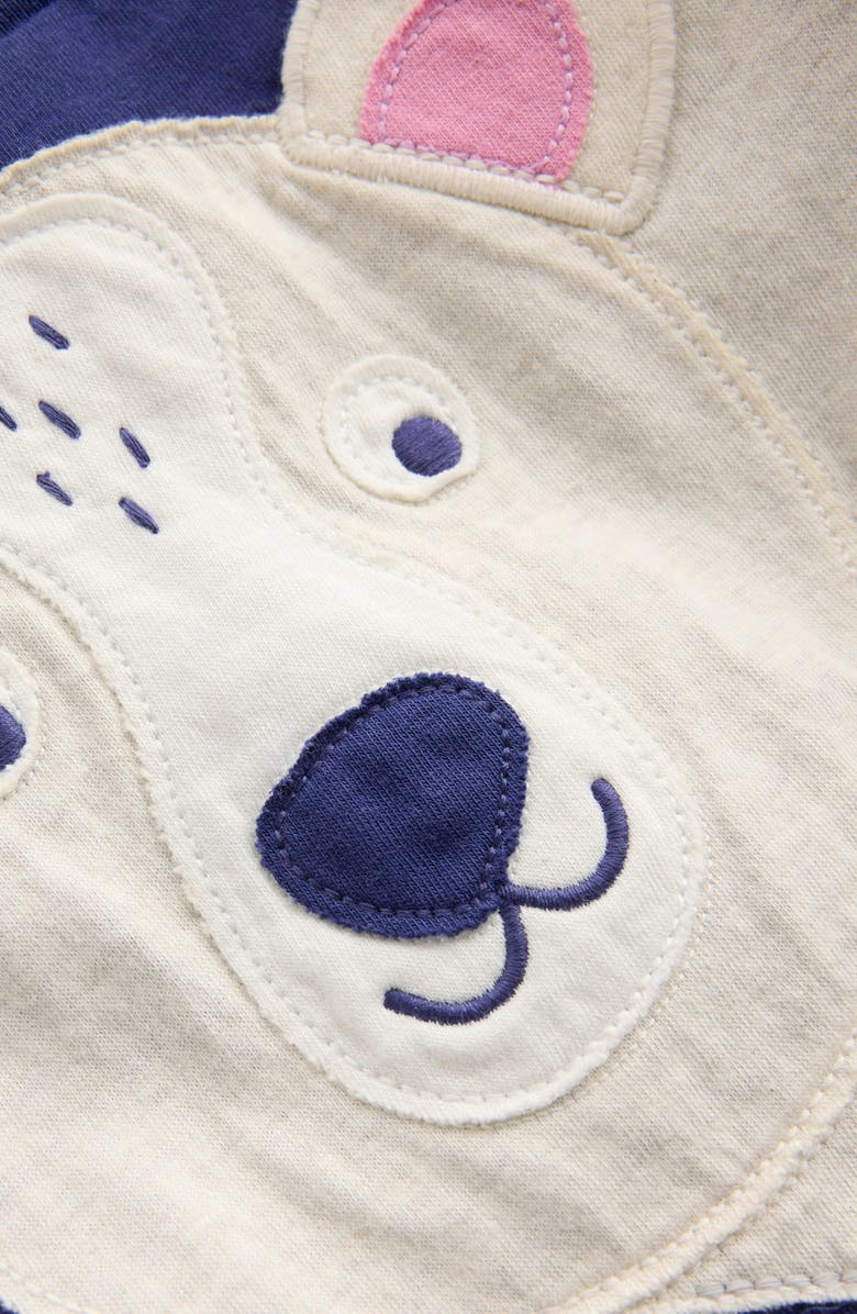 Mini Boden Kids' Polar Bear Appliqué Long Sleeve Cotton T-Shirt, Alternate, color, Blue Polar Bear