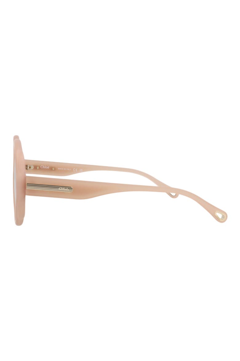 55mm Oval Sunglasses, Alternate, color, NUDE NUDE BROWN