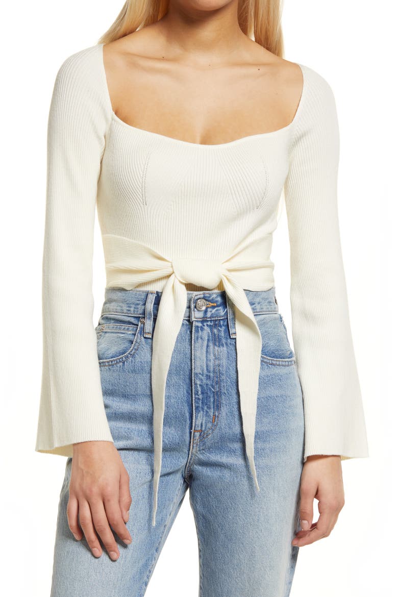 River Long Sleeve Rib Bodysuit, Main, color, IVORY