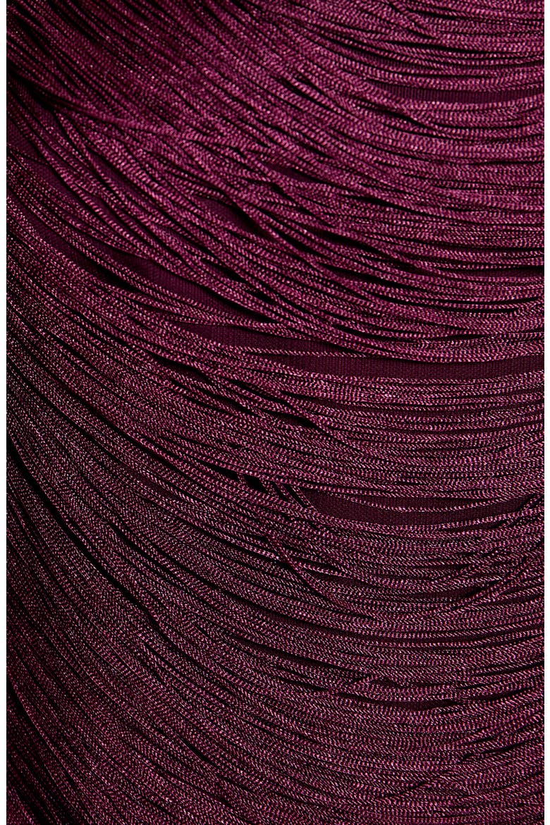 Lavinia Backless Fringe Top, Alternate, color, BURGUNDY
