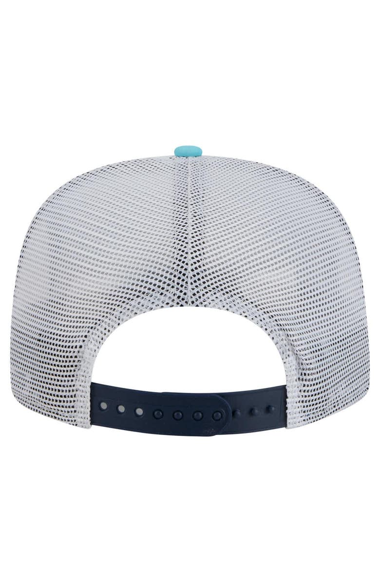 New Era Men's New Era  Navy/Light Blue Seattle Kraken Throwback V-Dye Adjustable Golfer Hat, Alternate, color, Navy