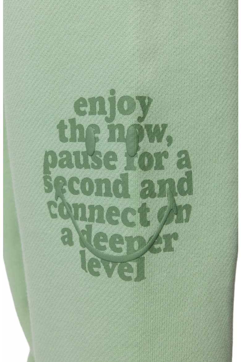 Smiley Connections Sweatpants, Alternate, color, GREEN