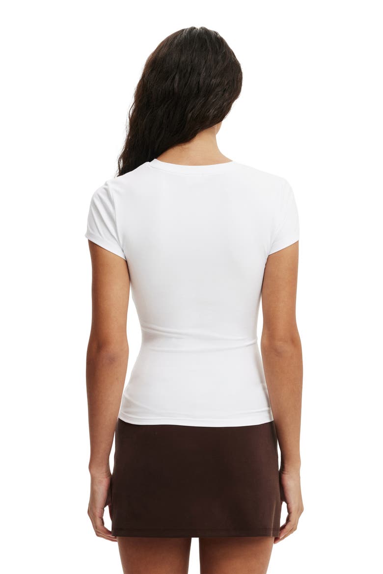 Women's Hold Me Short Sleeve Crew Neck, Alternate, color, White