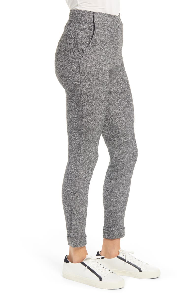Hue Cuff Tweed Leggings, Alternate, color,