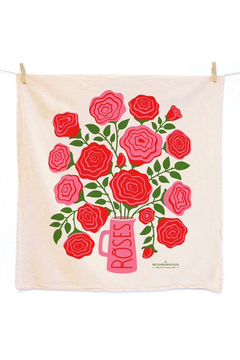 Rose Garden - Dish Towel Set of 2, Alternate, color, No Color