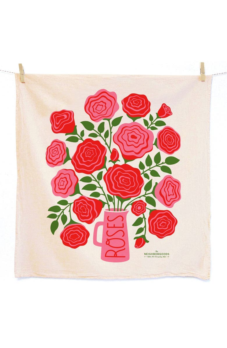 The Neighborgoods Rose Garden - Dish Towel Set of 2, Alternate, color, NO COLOR